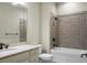 Clean bathroom with a shower/tub combo, vanity, and toilet at 4252 Faber Place Dr # 203, North Charleston, SC 29405