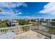 Elevated deck overlooking the neighborhood and ocean at 202 Mary St, Edisto Island, SC 29438