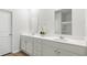 Double vanity bathroom with modern fixtures and a large mirror at 2215 Macallan Blvd, Ravenel, SC 29470