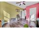 Playroom with hardwood floors and two-toned walls at 211 Ilderton St, Summerville, SC 29483