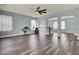 Hardwood floor bonus room with access to upper level loft at 211 Ilderton St, Summerville, SC 29483