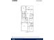 First floor plan of the Litchfield home, showing bedrooms, kitchen and garage at 2215 Macallan Blvd, Ravenel, SC 29470