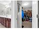 Bathroom with a large vanity, walk-in closet, and tile flooring at 108 Glenspring Dr, Summerville, SC 29486