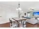Kitchen dining area with hardwood floors and rustic table at 108 Glenspring Dr, Summerville, SC 29486