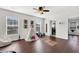 Bright playroom with hardwood floors, toy teepee, and ample natural light at 108 Glenspring Dr, Summerville, SC 29486