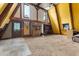 Spacious living room with high ceilings, fireplace, and wood beams at 1269 College Park Rd, Summerville, SC 29486