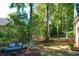 Peaceful backyard with hammock and sitting area at 3400 Henrietta Hartford Rd, Mount Pleasant, SC 29466