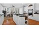 Spacious kitchen with island, stainless steel appliances, and hardwood floors at 3400 Henrietta Hartford Rd, Mount Pleasant, SC 29466