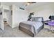 Bright bedroom with double bed, built-in desk, and ample closet space at 700 Kilarney Rd, Summerville, SC 29483