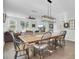 Farmhouse style dining room with rustic wood table and seating at 700 Kilarney Rd, Summerville, SC 29483