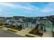 Aerial view of a quiet residential neighborhood with charming houses and lush landscaping at 104 True Blue, Summerville, SC 29486