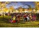 Residents enjoying an outdoor movie night at 104 True Blue, Summerville, SC 29486
