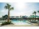 Luxury pool with in-water lounge chairs at 104 True Blue, Summerville, SC 29486