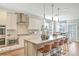 Modern kitchen with white cabinets, granite island, and stainless steel appliances at 137 Winding Grove Ln, Moncks Corner, SC 29461