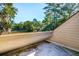 Private balcony overlooking marsh views and lush trees at 1505 Marsh Haven, Johns Island, SC 29455