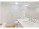 Clean bathroom, featuring a white vanity, toilet, and shower/tub combo at 1505 Marsh Haven, Johns Island, SC 29455