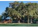 Cabin exterior view with mature oak trees at 1661 Lonnie Taylor Ln, Wadmalaw Island, SC 29487