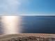 Aerial view of beach and ocean with glistening water and shoreline homes at 3131 Palmetto Blvd, Edisto Island, SC 29438