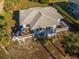 Aerial view of home showcasing deck and yard at 3131 Palmetto Blvd, Edisto Island, SC 29438