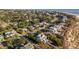 Aerial view of houses near the beach on a sunny day at 3131 Palmetto Blvd, Edisto Island, SC 29438