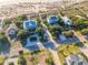 Aerial view of beachfront properties with ocean access and lush landscaping at 3131 Palmetto Blvd, Edisto Island, SC 29438