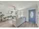 Living room with a blue door, and neutral colored furniture at 3264 Stonehaven Dr, North Charleston, SC 29420