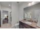 Bathroom with granite countertop, single sink and shower/tub combo at 371 Live Palmetto Bluff, Mount Pleasant, SC 29464