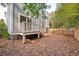 Fenced backyard with a deck and wooden fence at 5748 Pilgrim Ave # D, Hanahan, SC 29410