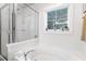 Clean bathroom, featuring a shower and a bathtub at 1421 Oldenburg Dr, Mount Pleasant, SC 29429