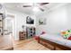 bedroom with twin bed, TV, and ample storage at 1421 Oldenburg Dr, Mount Pleasant, SC 29429
