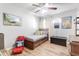 bedroom with twin bed, video game posters and gaming chair at 1421 Oldenburg Dr, Mount Pleasant, SC 29429