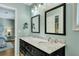 Stylish bathroom featuring a double vanity, marble countertop, and spacious layout at 1515 Barquentine Dr, Mount Pleasant, SC 29464