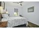 Relaxing bedroom with hardwood floors and a ceiling fan at 3034 Cane Slash Rd, Johns Island, SC 29455