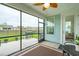 Screened porch with backyard view and grilling area at 310 Autumn Azalea Way, Summerville, SC 29486