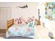 Themed bedroom with a full-size bed and ocean decor at 3611 Yacht Club Rd # B, Edisto Island, SC 29438