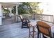 Deck with seating area and partial view of the surrounding area at 3611 Yacht Club Rd # B, Edisto Island, SC 29438