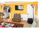 Living room with a comfy couch and a view of the kitchen at 3611 Yacht Club Rd # B, Edisto Island, SC 29438