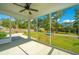 Screened porch with ceiling fan overlooking backyard at 4023 Cascades Thrust, Summerville, SC 29483