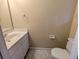 Small bathroom with single vanity and toilet at 403 Reserve Way, Summerville, SC 29485