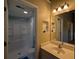 Clean bathroom with shower/tub combo and updated vanity at 403 Reserve Way, Summerville, SC 29485
