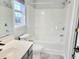 Bathroom with bathtub, shower, and gray vanity at 5133 Ballantine Dr, Summerville,  29485