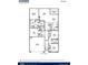 First floor plan featuring 2 bedrooms, 2 bathrooms, a living room, and a kitchen at 6253 Gritman Dr, Hollywood, SC 29470