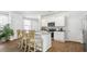 White kitchen with granite countertops and stainless steel appliances at 6261 Gritman Dr, Hollywood, SC 29470