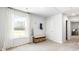 Bright landing with window, bench, and closet at 6261 Gritman Dr, Hollywood, SC 29470