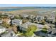 Aerial view showcasing the house's waterfront location at 780 Post Oak Dr, Mount Pleasant, SC 29464