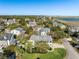 Aerial view of the house and surrounding neighborhood at 780 Post Oak Dr, Mount Pleasant, SC 29464