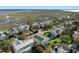 Aerial view of the house and neighborhood, water views at 780 Post Oak Dr, Mount Pleasant, SC 29464