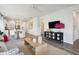 Bright and airy living room with hardwood floors and open concept at 1018 Currant Rd, Summerville, SC 29485
