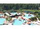 Large, multi-level pool complex with water features and plenty of space for relaxation at 1018 Currant Rd, Summerville, SC 29485