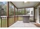 Screened porch with gas grill and access to backyard at 130 Sarmiento Ln, Summerville,  29483